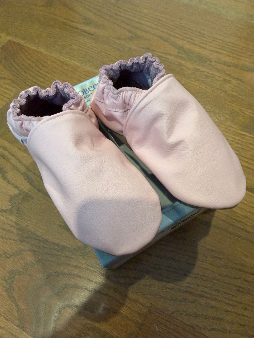 Robeez Pink Soft Leather Baby Shoes
